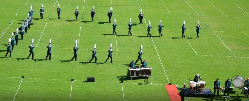 Excelsior Renkum tijdens een optreden